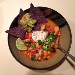 Slow Cooker Chicken Taco Soup Recipe