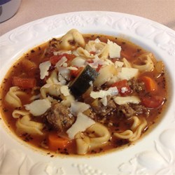 Italian Sausage Soup with Tortellini Recipe
