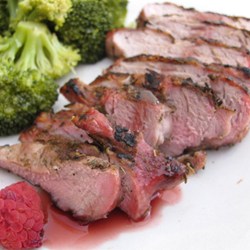 Pork Chops with Raspberry Sauce Recipe