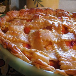 Peach Pie the Old Fashioned Two Crust Way Recipe
