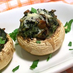 Stuffed Mushrooms with Spinach Recipe