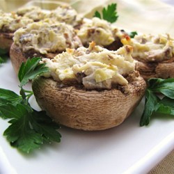 Artichoke Stuffed Mushrooms Recipe