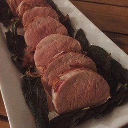 Prosciutto-Wrapped Pork Tenderloin with Crispy Sage Recipe