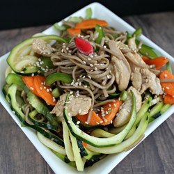 Soba Noodle Salad with Chicken and Sesame Recipe