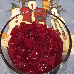 Cranberry Sauce with Apple Recipe