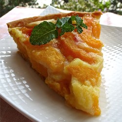 Peach Pie with Sour Cream Recipe