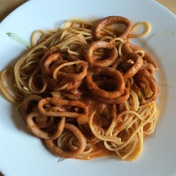 Calamari with Tomato Sauce Recipe
