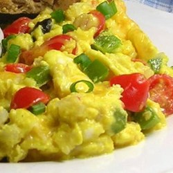 Extreme Veggie Scrambled Eggs Recipe