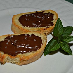Chocolate Sea Salt Crostini Recipe
