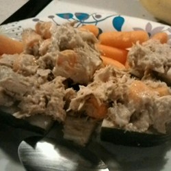 Tuna and Veggie Cucumber Boats Recipe