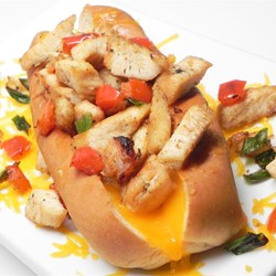 Quick-n'-Easy Chicken Cheese Steak  Recipe