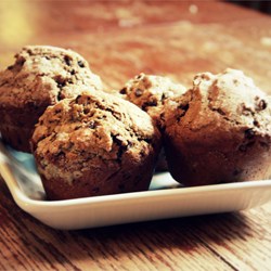 Chocolate Chocolate Chip Muffins Recipe