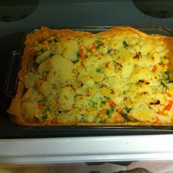 Mashed Potato-Topped Turkey Pot Pie Recipe