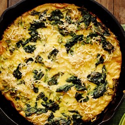 Cheesy Spinach Ramen Frittata Recipe