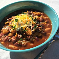 Slow Cooker Taco Bean Soup Recipe