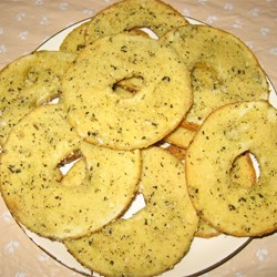Salt and Garlic Bagel Chips Recipe