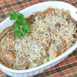 Sweet Potato Acorn Squash Au Gratin Recipe