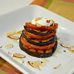 Roasted Eggplant and Tomato Towers Recipe