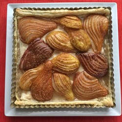 Hasselback Pear Tart Recipe