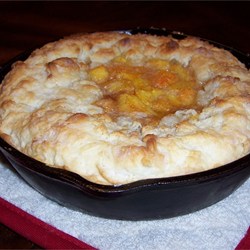 Skillet Peach Pie Recipe