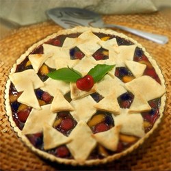 Cherry Berry Peach Pie Recipe