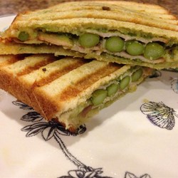 Grilled Turkey Asparagus Pesto Paninis Recipe