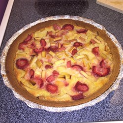Grammy's Favorite Rhubarb Custard Pie Recipe