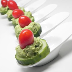 Avocado Basil Cucumber Bites Recipe