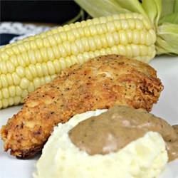 Burton's Southern Fried Chicken with White Gravy Recipe