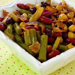 Fabulous Hot Five Bean Salad Recipe