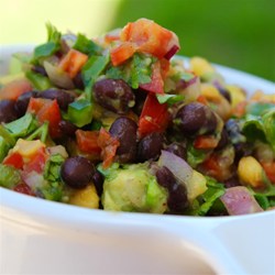 Black Bean Salad with Peaches Recipe