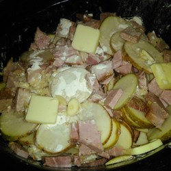 Slow Cooker Ham and Scalloped Potatoes Recipe