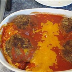 Cheesy Bison Burger Casserole Recipe