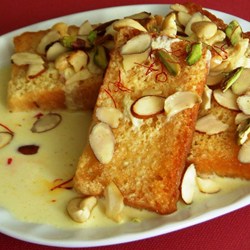 Shahi Tukra (Indian Bread Pudding) Recipe
