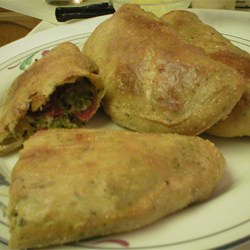 Broccoli, Pepperoni and Three Cheese Calzones Recipe