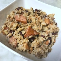 Ground Beef and Sausage in Red Beans and Rice Recipe