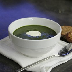 Cauliflower Stalk Puree with Spinach