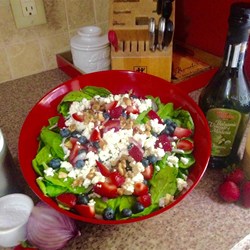 Strawberry Spinach Salad With Feta and Bacon Recipe