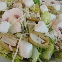 Feta Garlic Salad with Mushrooms Recipe