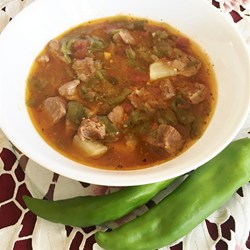 Pulled Pork Hatch Chile Stew Recipe