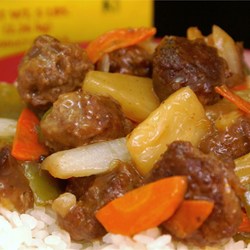 Sweet and Sour Meatballs (Suan T'ien Niu Jou Po Lo La Tzu) Recipe