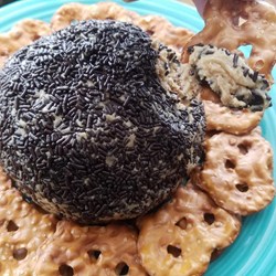 Peanut Butter Cheese Ball Pretzel Dip Recipe