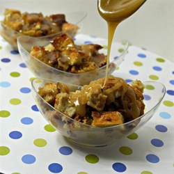 Coffee Liqueur Bread Pudding with Caramel Sauce Recipe