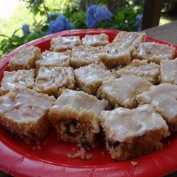 Rum Glazed Raisin Bars Recipe