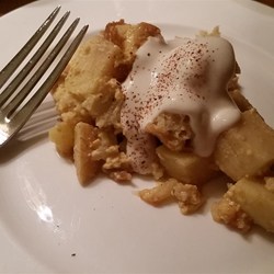 Eggnog and Apple Bread Pudding Recipe