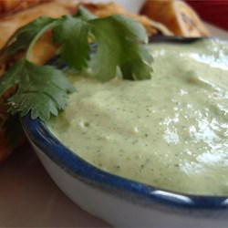 Amy's Cilantro Cream Sauce Recipe