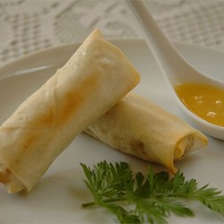 Baked Pork Spring Rolls Recipe