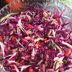 Red Bean Salad with Feta and Peppers Recipe