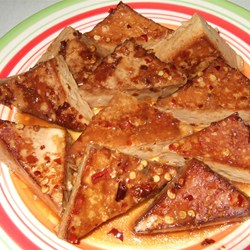 Orange-Ginger Tofu Triangles Recipe