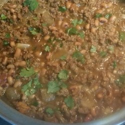 Minced Beef with Black-Eyed Beans Recipe